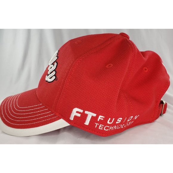 Callaway Fusion Technology Tour i Hat Cap C-Tech Red White Like New - Picture 6 of 8